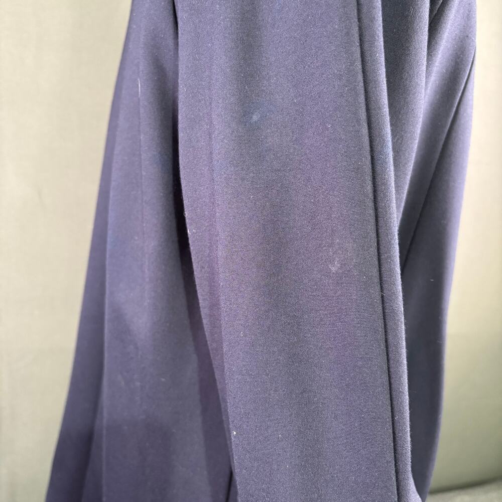 Joseph Ribkoff Jacket Women’s 2 Classic Cocoon Ponte Knit Evening Coat Navy Blue - Picture 5 of 14